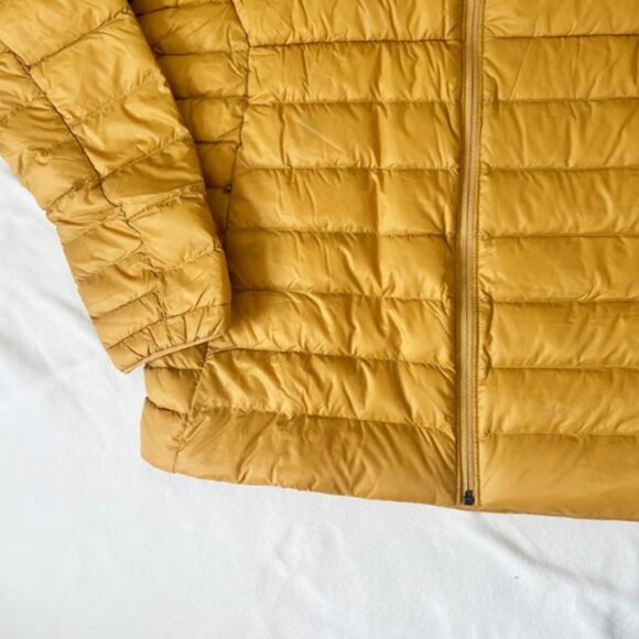 New $279 Patagonia Men's 2XL Down Sweater Full Zip Puffer Jacket Pufferfish Gold - Picture 5 of 9